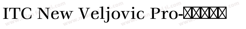 ITC New Veljovic Pro字体转换